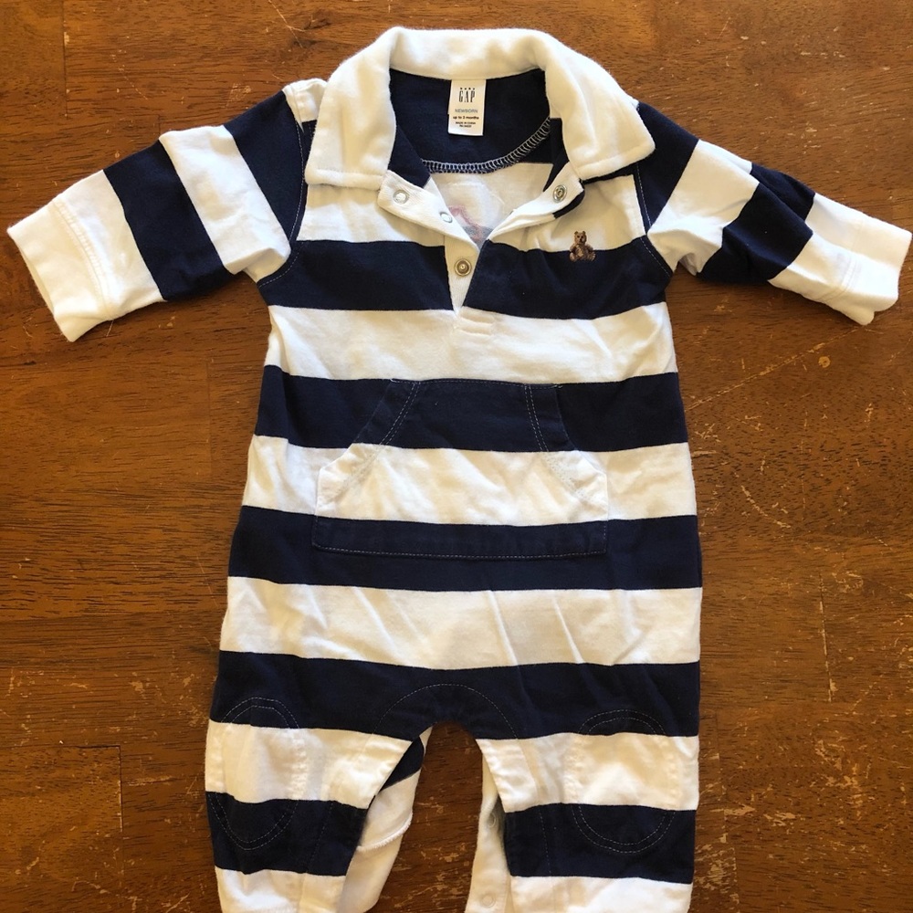 Baby Gap striped one piece bodysuit